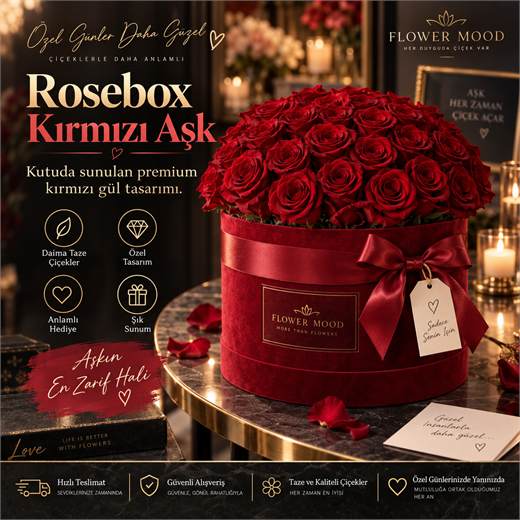 Rosebox Kırmızı Aşk